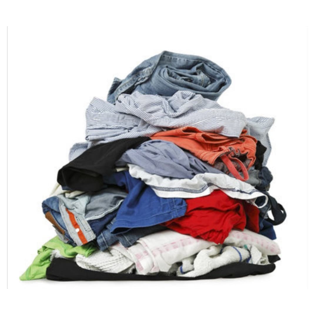 A pile of dirty laundry waiting to go out